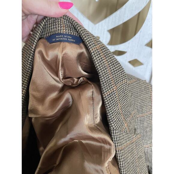 Vintage Brooks Brothers Mens Blazer Sport Coat Jacket Size 44L Wool Cashmere - Picture 9 of 12